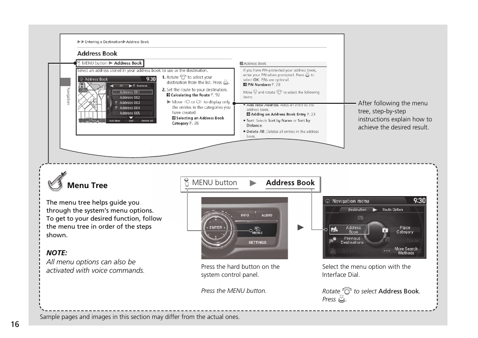 HONDA 2015 Accord Hybrid - Navigation Manual User Manual | Page 17 / 152