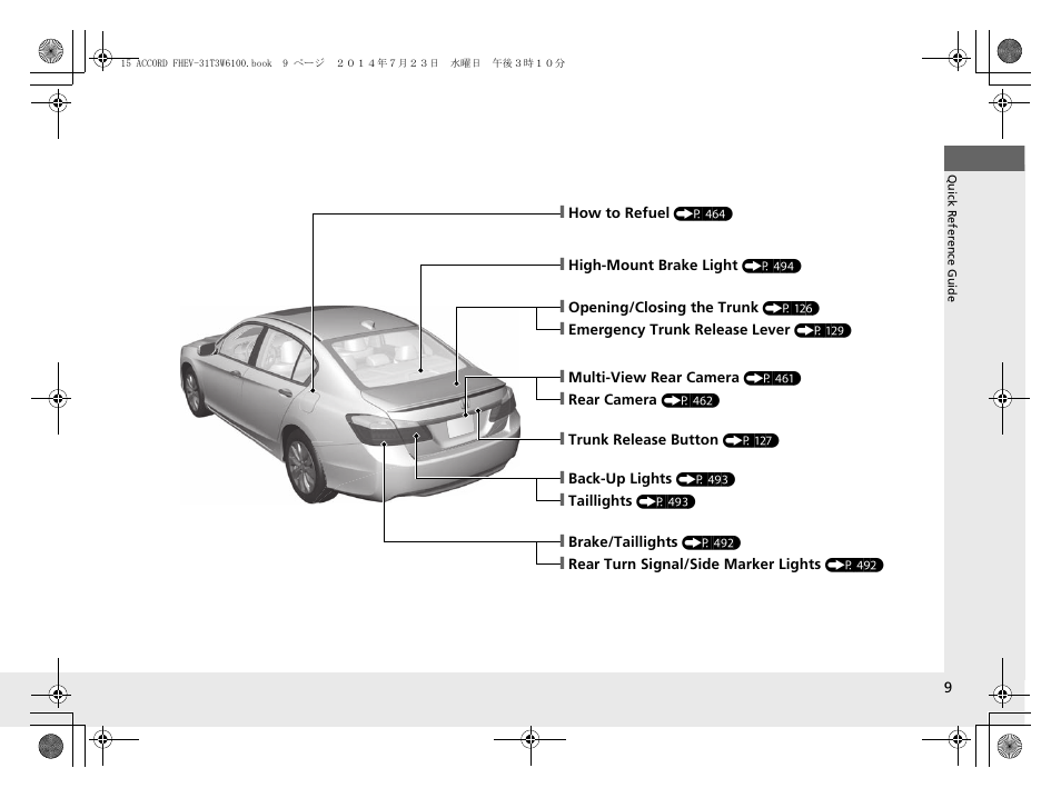 HONDA 2015 Accord Hybrid - Owner's Manual User Manual | Page 10 / 569