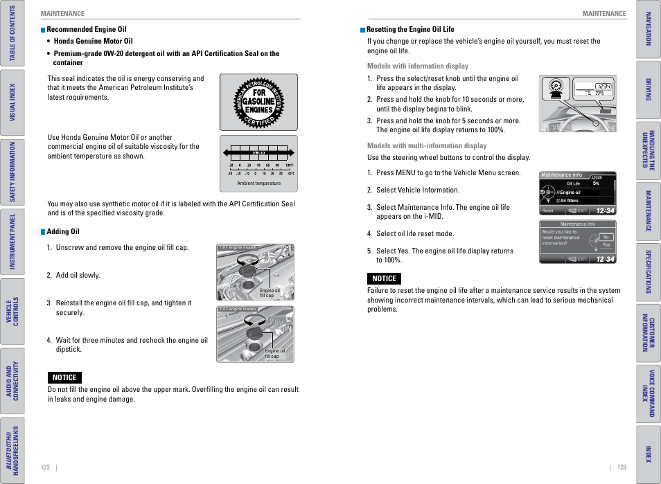 HONDA 2015 Civic (HF) - Owner's Guide (Revised 12/12/2014) User Manual | Page 65 / 79