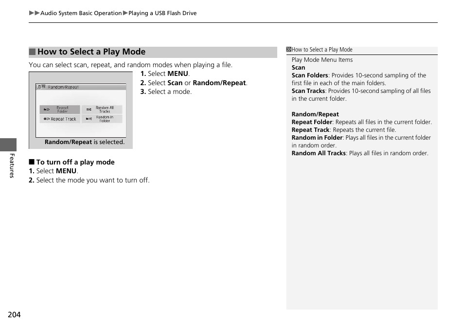 How to select a play mode | HONDA 2015 Civic Si Coupe - Owner's Manual User Manual | Page 205 / 441