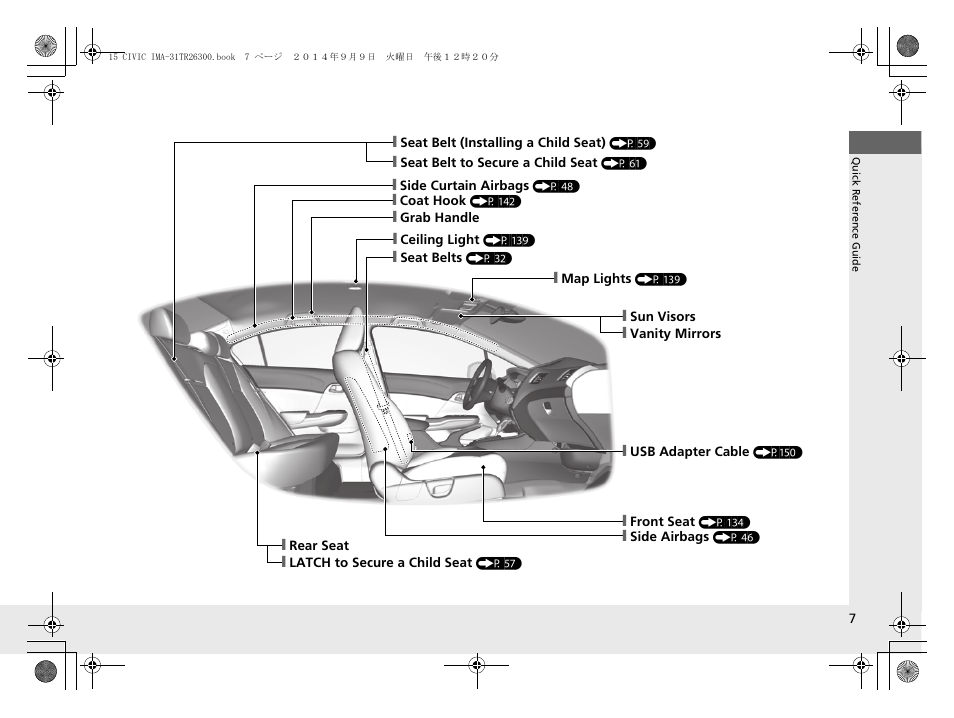 HONDA 2015 Civic Hybrid - Owner's Manual User Manual | Page 8 / 377