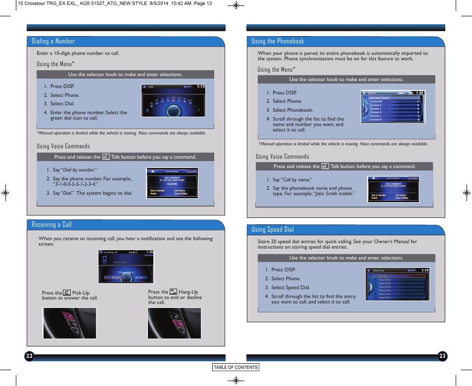 HONDA 2015 Crosstour (EX/EX-L) - Technology Reference Guide User Manual | Page 13 / 17