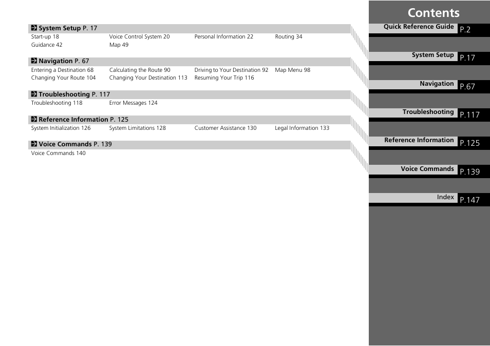 HONDA 2015 Crosstour - Navigation Manual User Manual | Page 2 / 150