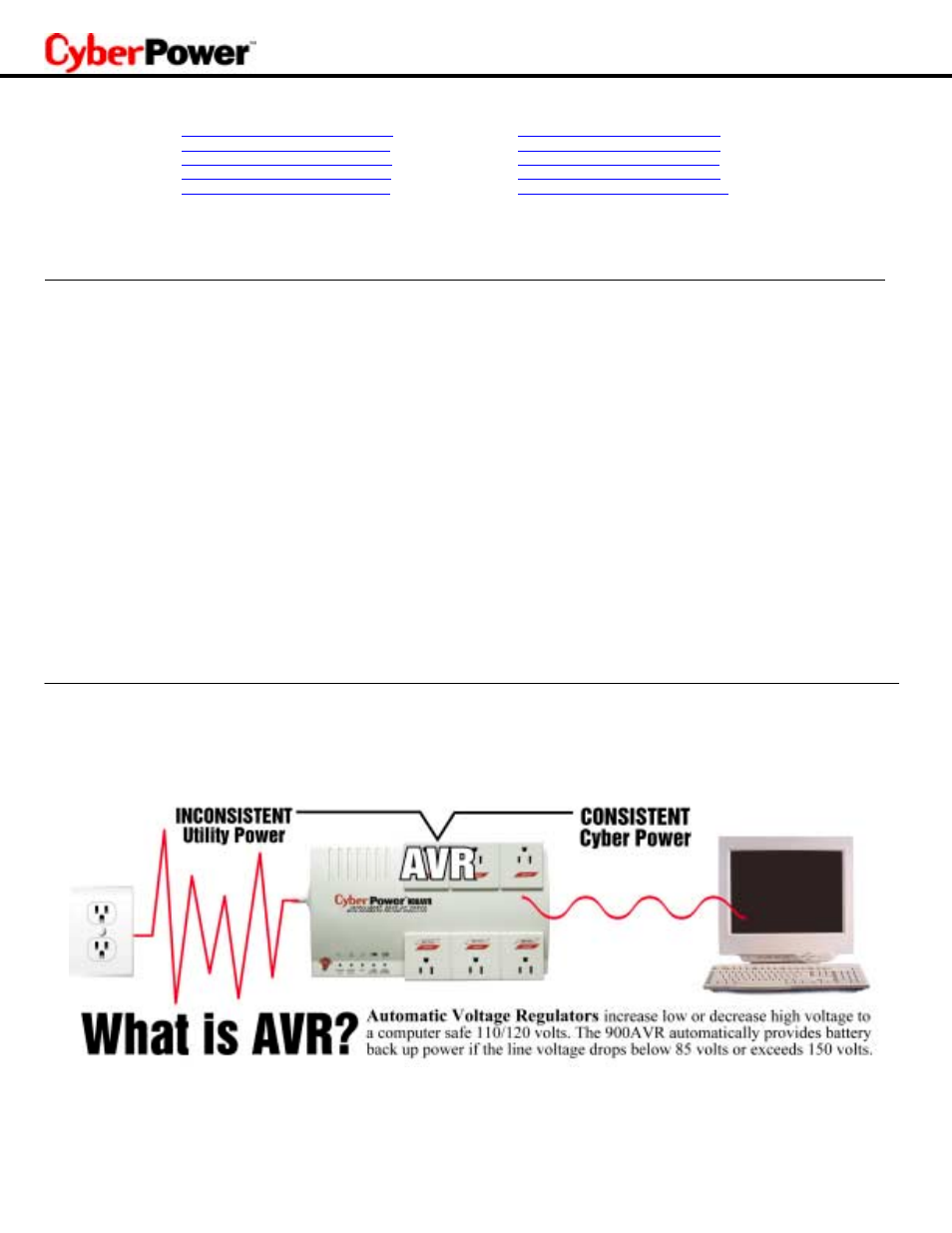 CyberPower Systems CPS900AVR User Manual | Page 2 / 15