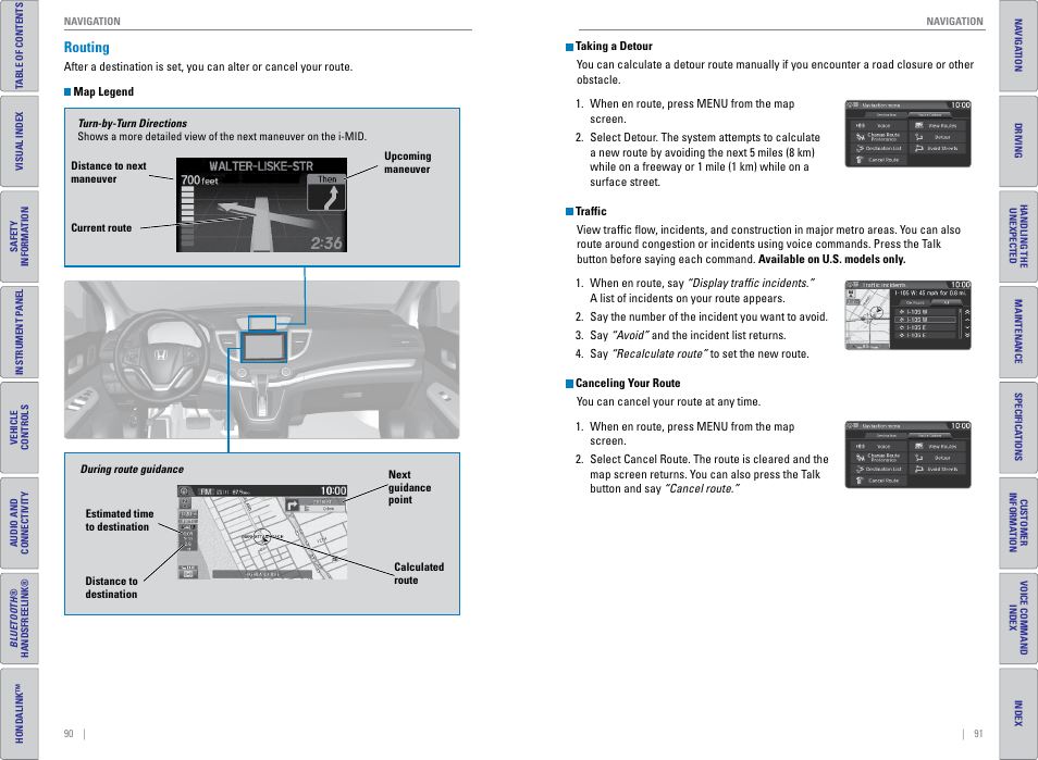 Routing | HONDA 2015 CR-V - Owner's Guide (Revised 01/07/2014) User Manual | Page 49 / 81