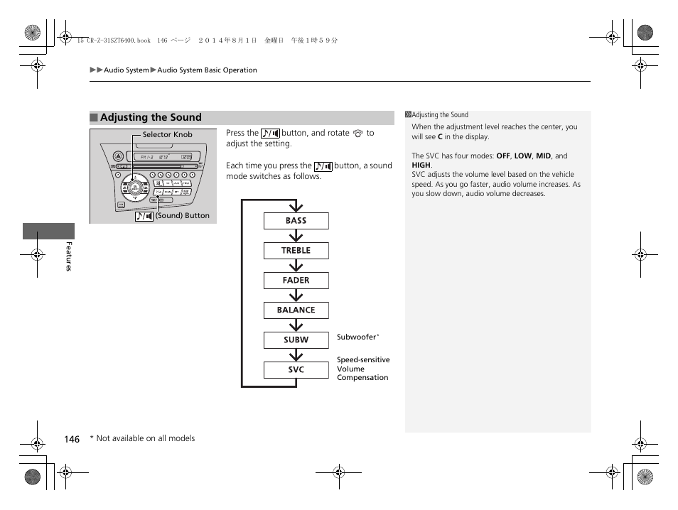 HONDA 2015 CR-Z - Owner's Manual User Manual | Page 147 / 329