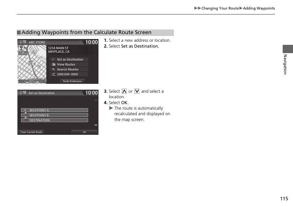 HONDA 2015 Fit - Navigation Manual User Manual | Page 116 / 253