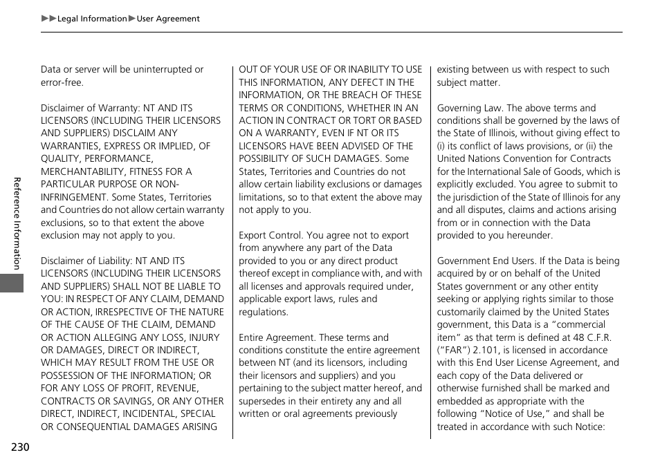 HONDA 2015 Fit - Navigation Manual User Manual | Page 231 / 253