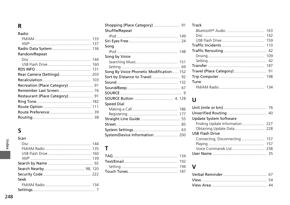 HONDA 2015 Fit - Navigation Manual User Manual | Page 249 / 253