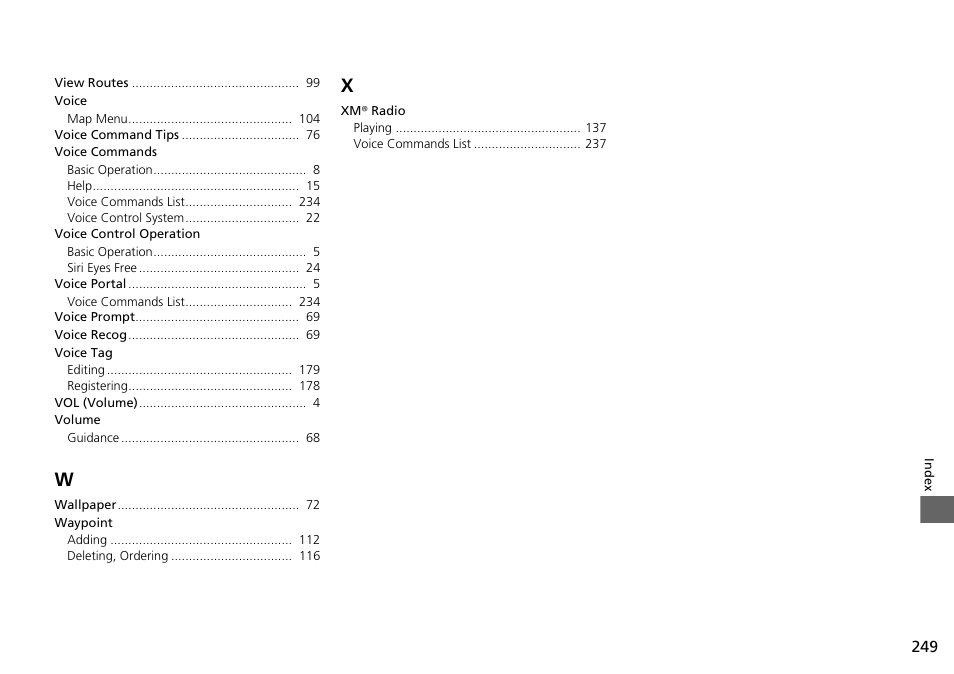 HONDA 2015 Fit - Navigation Manual User Manual | Page 250 / 253