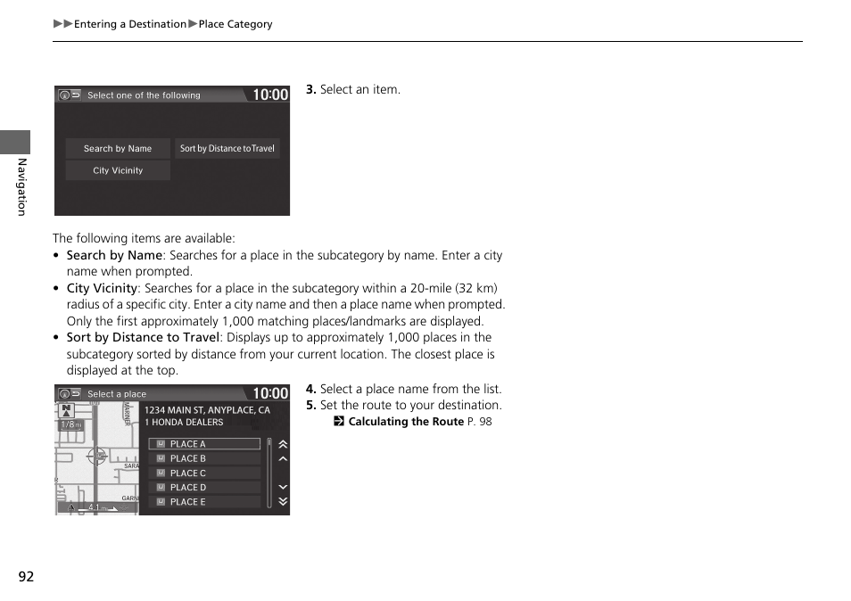 HONDA 2015 Fit - Navigation Manual User Manual | Page 93 / 253