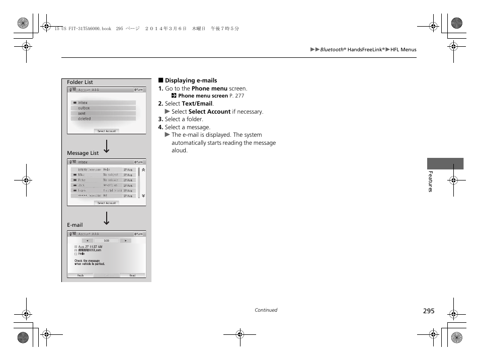 HONDA 2015 Fit - Owner's Manual User Manual | Page 296 / 453