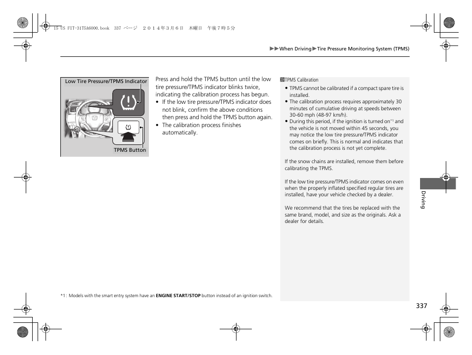 P337 | HONDA 2015 Fit - Owner's Manual User Manual | Page 338 / 453