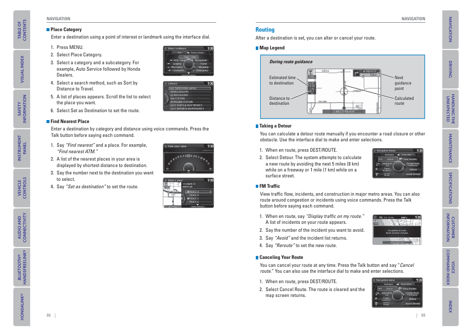 Routing | HONDA 2015 Odyssey - Owner's Guide (Revised 09/24/2014) User Manual | Page 48 / 80