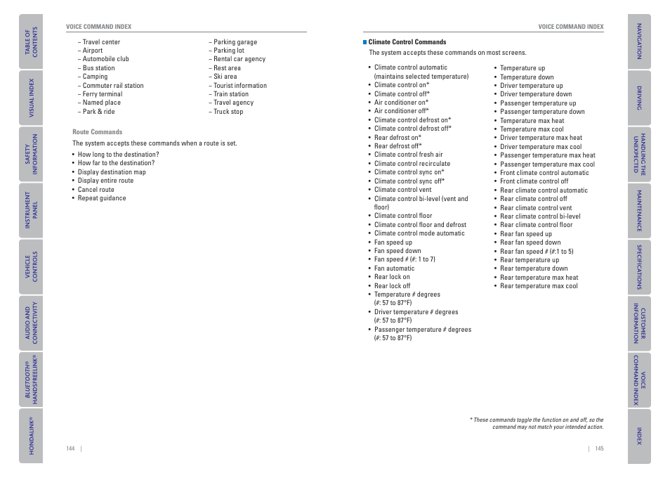 HONDA 2015 Odyssey - Owner's Guide (Revised 09/24/2014) User Manual | Page 76 / 80