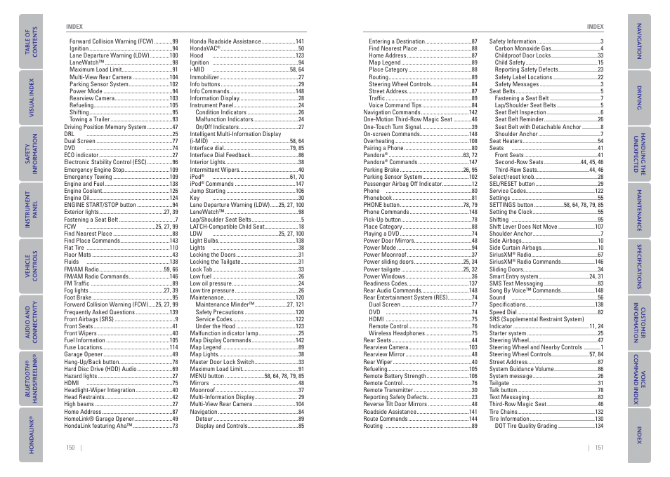 HONDA 2015 Odyssey - Owner's Guide (Revised 09/24/2014) User Manual | Page 79 / 80