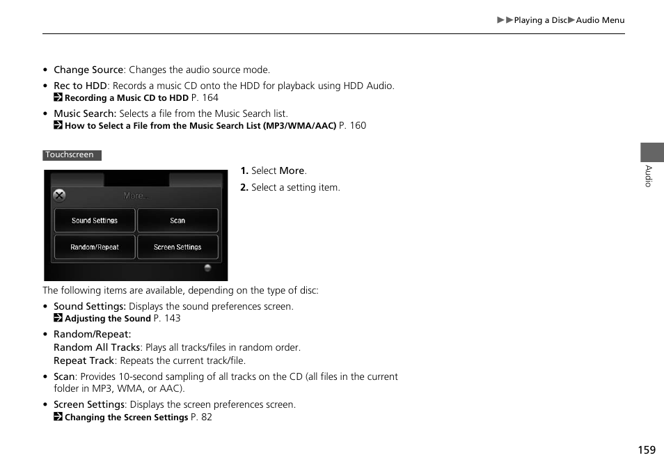 HONDA 2015 Odyssey - Navigation Manual User Manual | Page 160 / 325
