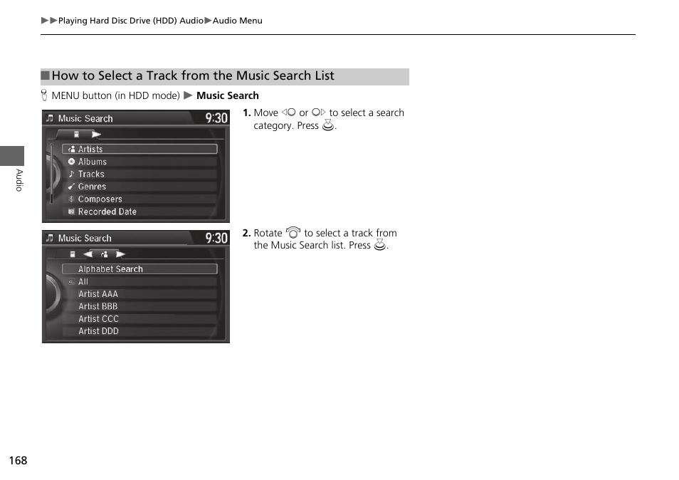 HONDA 2015 Odyssey - Navigation Manual User Manual | Page 169 / 325