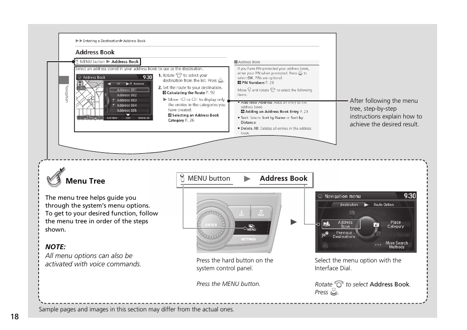 HONDA 2015 Odyssey - Navigation Manual User Manual | Page 19 / 325