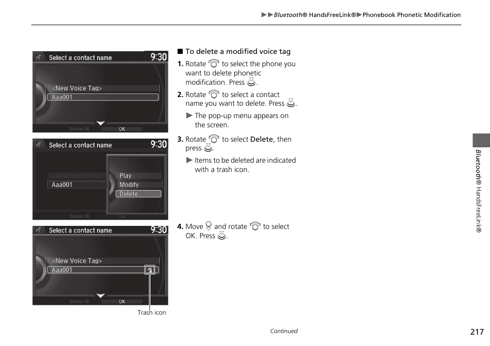 HONDA 2015 Odyssey - Navigation Manual User Manual | Page 218 / 325