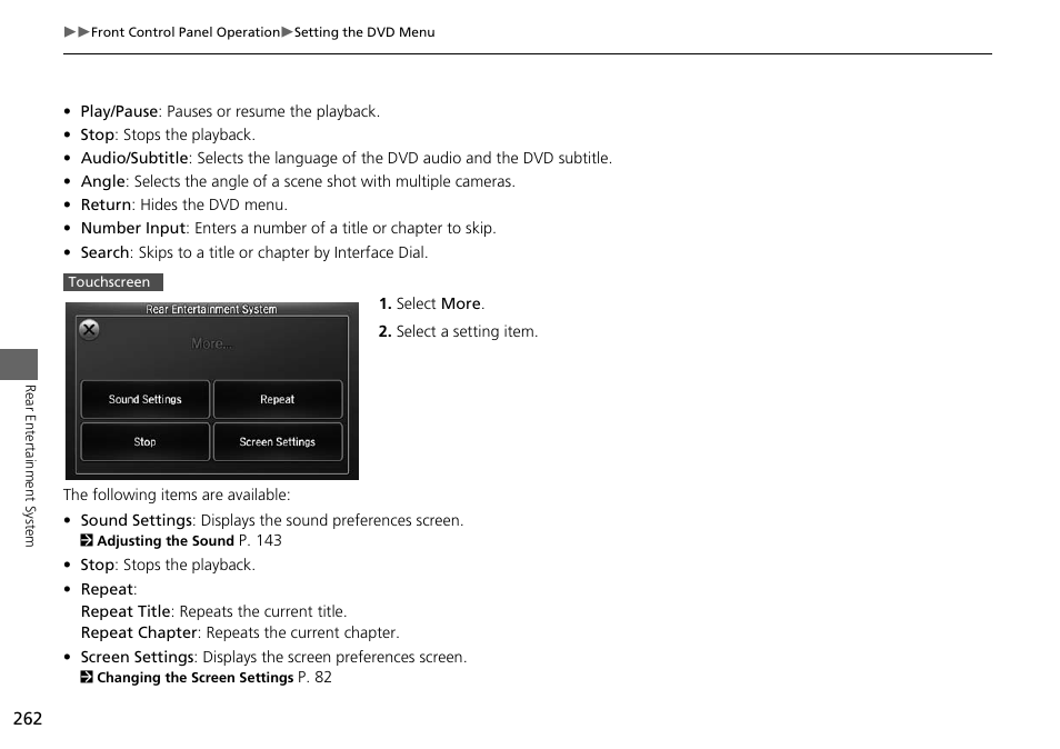 HONDA 2015 Odyssey - Navigation Manual User Manual | Page 263 / 325