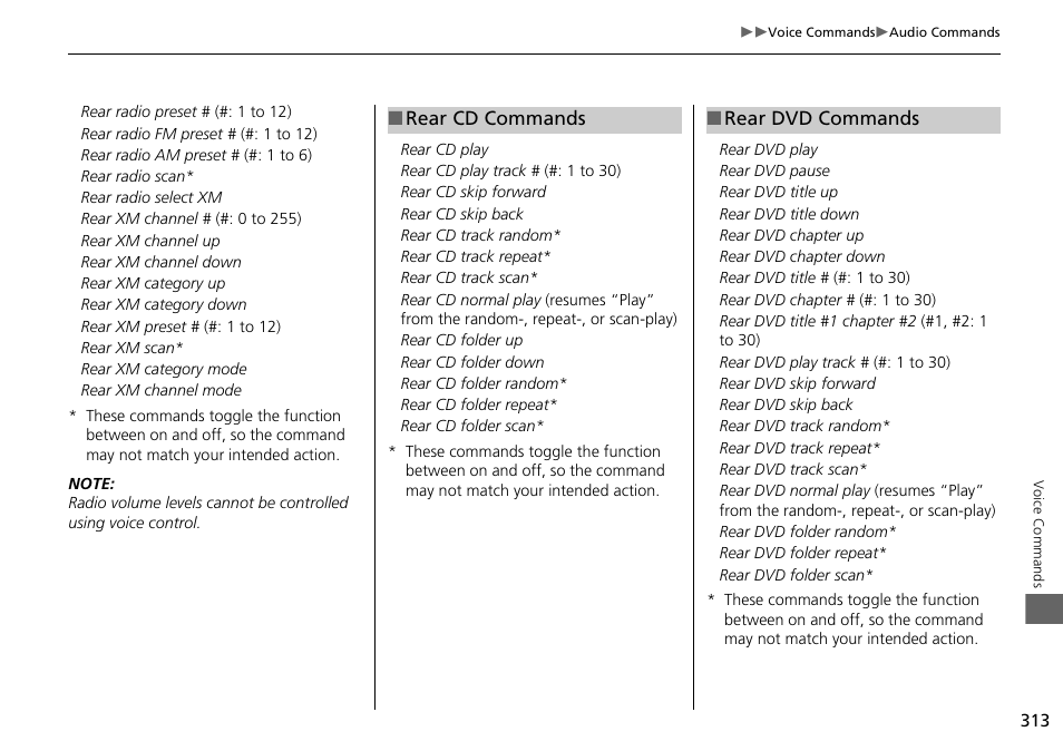 HONDA 2015 Odyssey - Navigation Manual User Manual | Page 314 / 325