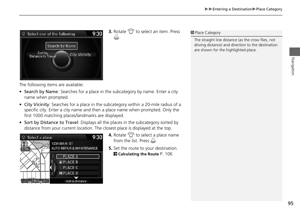 HONDA 2015 Odyssey - Navigation Manual User Manual | Page 96 / 325