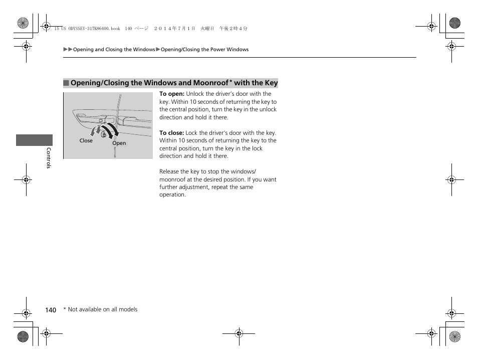 HONDA 2015 Odyssey - Owner's Manual User Manual | Page 141 / 565