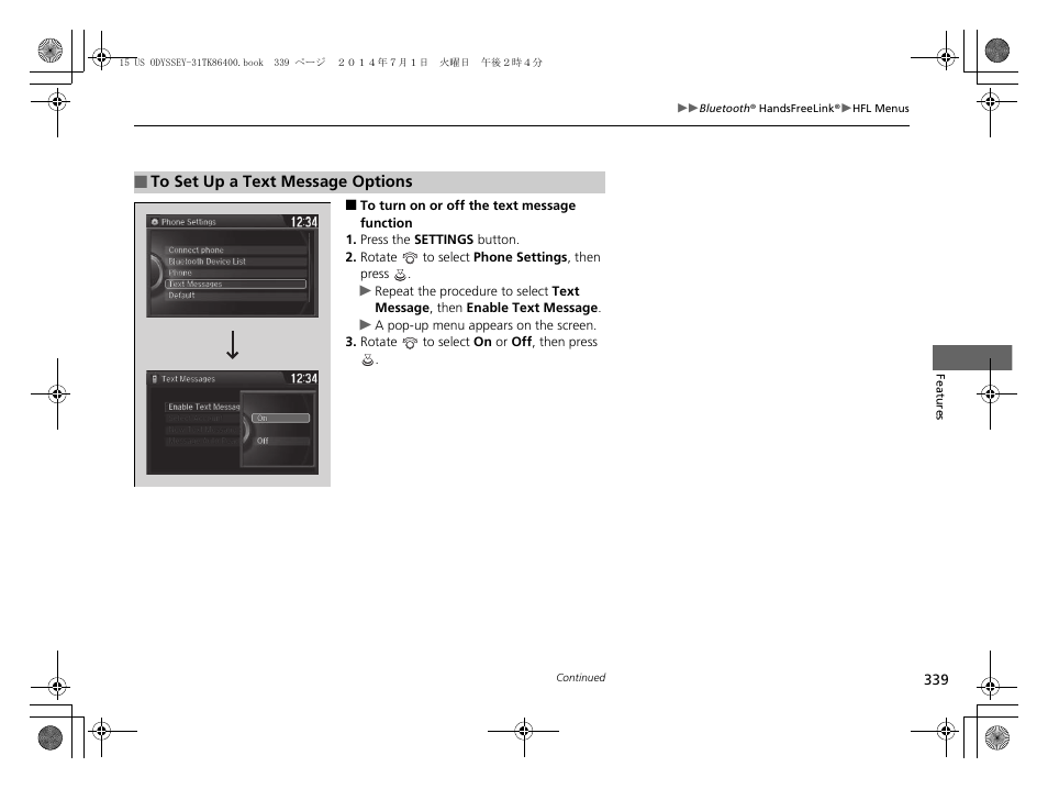 HONDA 2015 Odyssey - Owner's Manual User Manual | Page 340 / 565