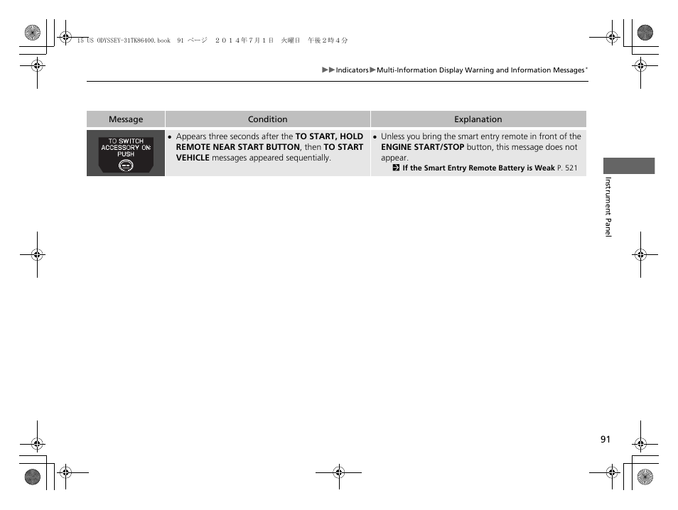 HONDA 2015 Odyssey - Owner's Manual User Manual | Page 92 / 565