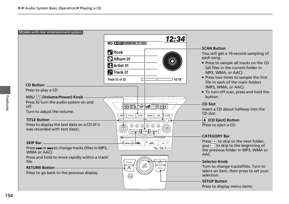 HONDA 2015 Pilot - Owner's Manual User Manual | Page 195 / 488