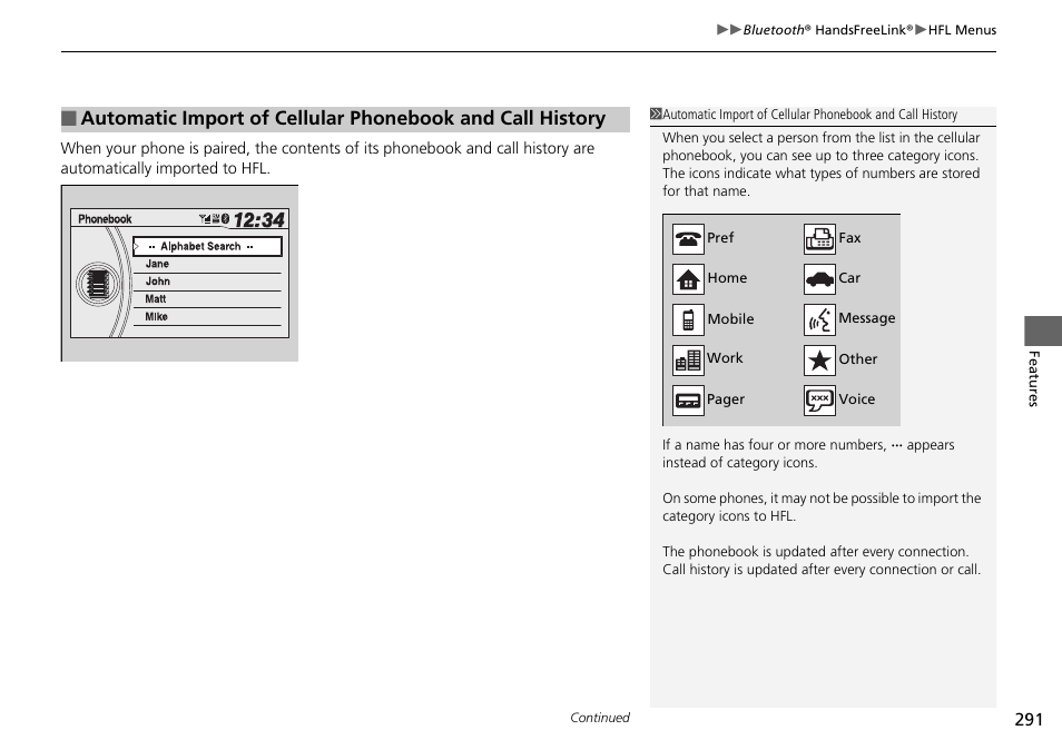 HONDA 2015 Pilot - Owner's Manual User Manual | Page 292 / 488