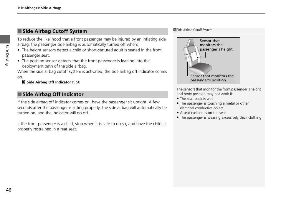 HONDA 2015 Pilot - Owner's Manual User Manual | Page 47 / 488