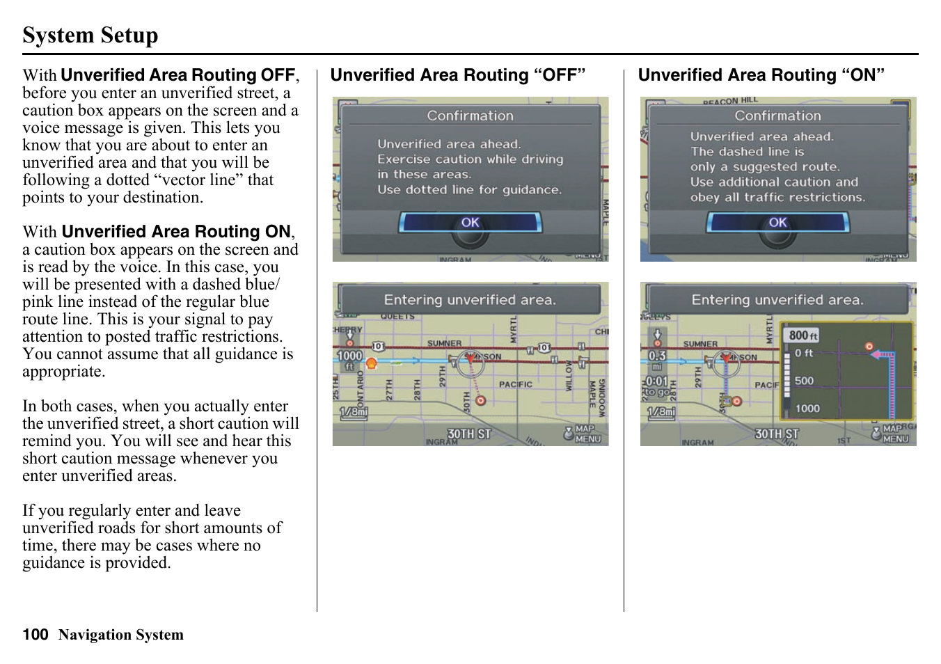 System setup | HONDA 2015 Pilot - Navigation Manual User Manual | Page 100 / 175