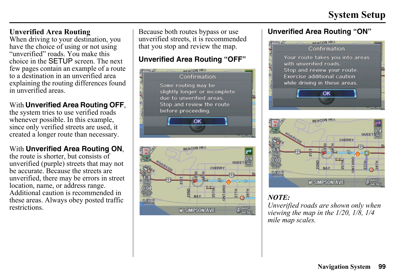 System setup | HONDA 2015 Pilot - Navigation Manual User Manual | Page 99 / 175