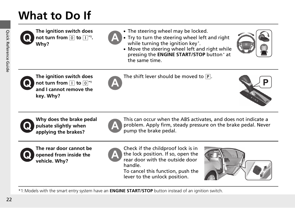 What to do if | HONDA 1984 Accord Sedan - Owner's Manual User Manual | Page 23 / 593