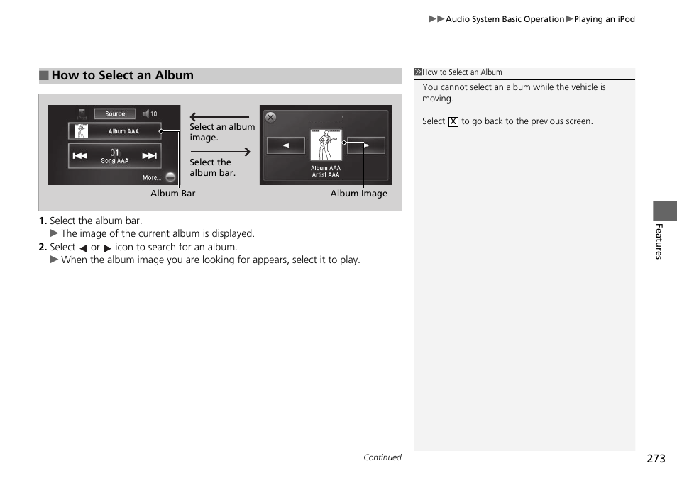 How to select an album | HONDA 1984 Accord Sedan - Owner's Manual User Manual | Page 274 / 593