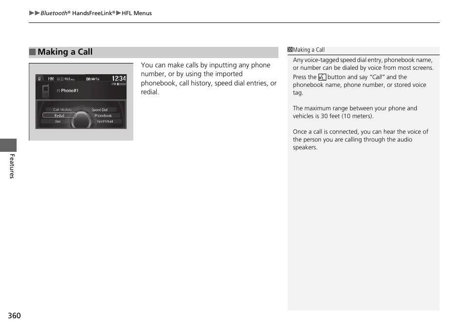 Making a call | HONDA 1984 Accord Sedan - Owner's Manual User Manual | Page 361 / 593