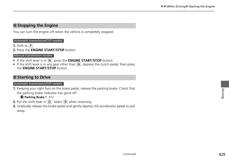 HONDA 1984 Accord Sedan - Owner's Manual User Manual | Page 430 / 593