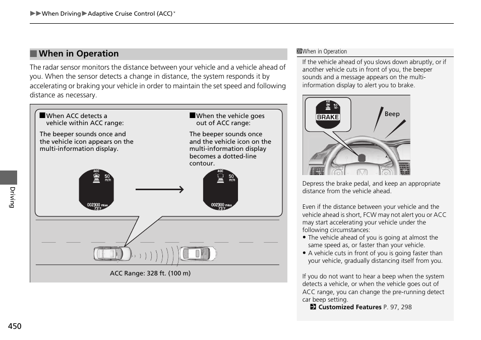 When in operation | HONDA 1984 Accord Sedan - Owner's Manual User Manual | Page 451 / 593