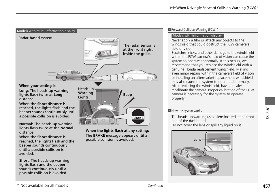 HONDA 1984 Accord Sedan - Owner's Manual User Manual | Page 458 / 593