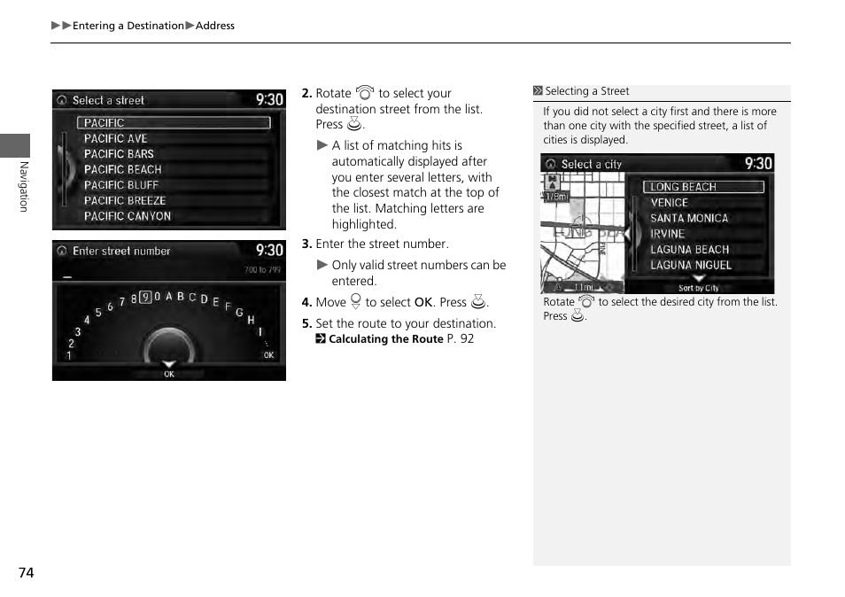 HONDA 2014 Accord Hybrid - Navigation Manual User Manual | Page 75 / 152