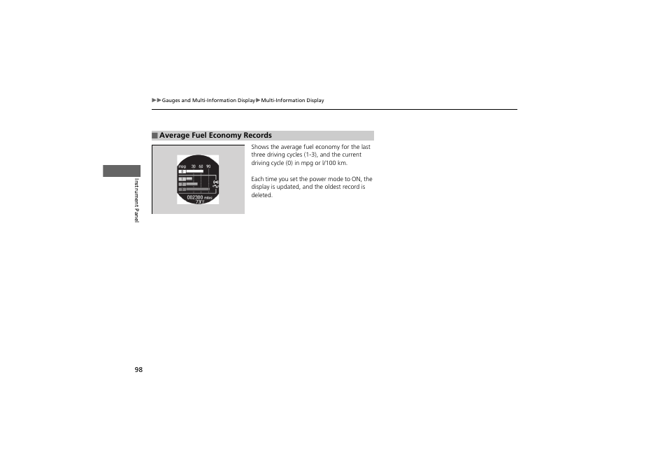 HONDA 2014 Accord Hybrid - Owner's Manual User Manual | Page 100 / 561