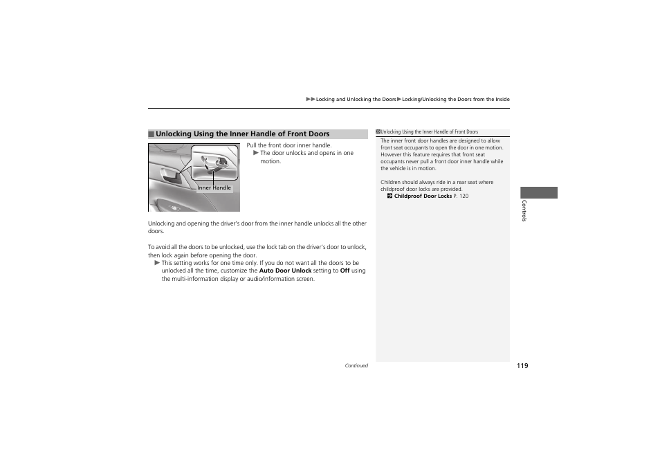 HONDA 2014 Accord Hybrid - Owner's Manual User Manual | Page 121 / 561