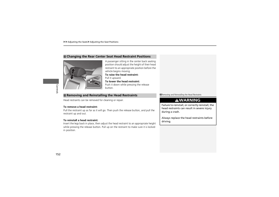 Warning | HONDA 2014 Accord Hybrid - Owner's Manual User Manual | Page 154 / 561