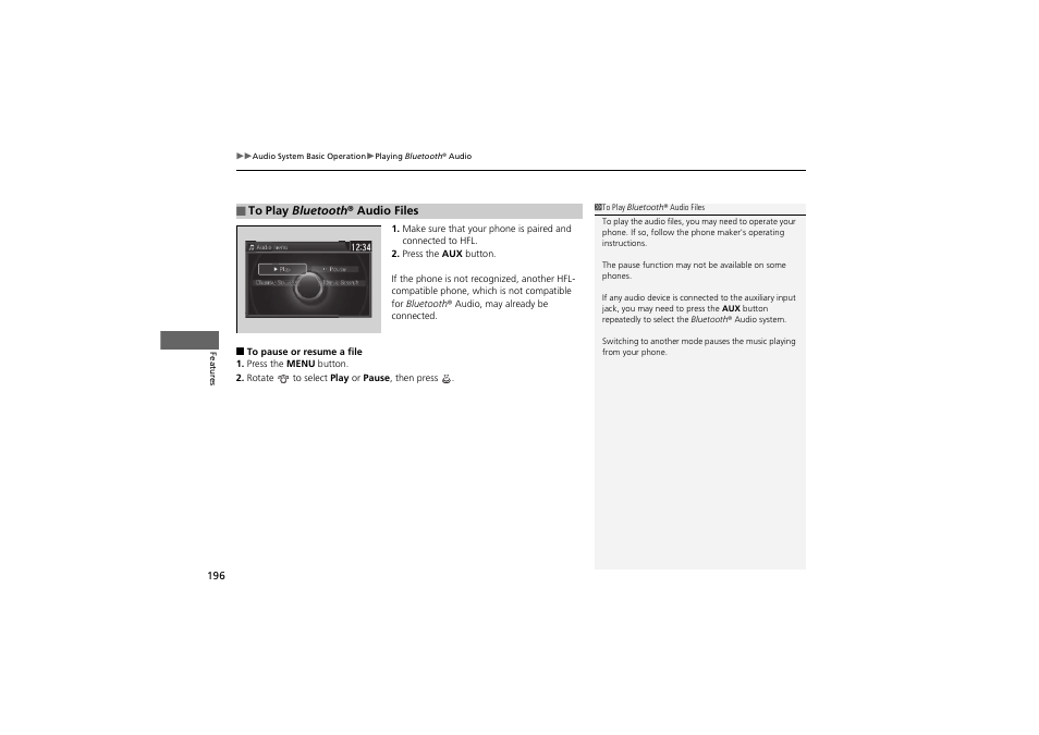 HONDA 2014 Accord Hybrid - Owner's Manual User Manual | Page 198 / 561
