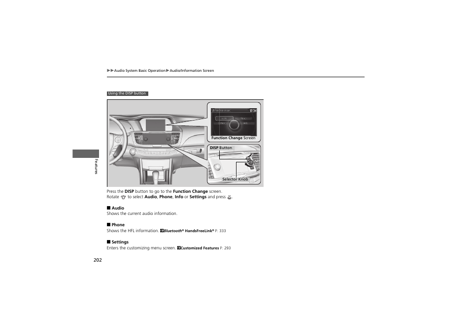 HONDA 2014 Accord Hybrid - Owner's Manual User Manual | Page 204 / 561