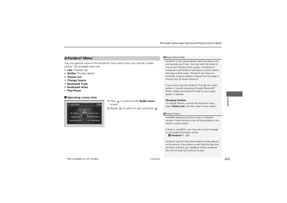 HONDA 2014 Accord Hybrid - Owner's Manual User Manual | Page 225 / 561