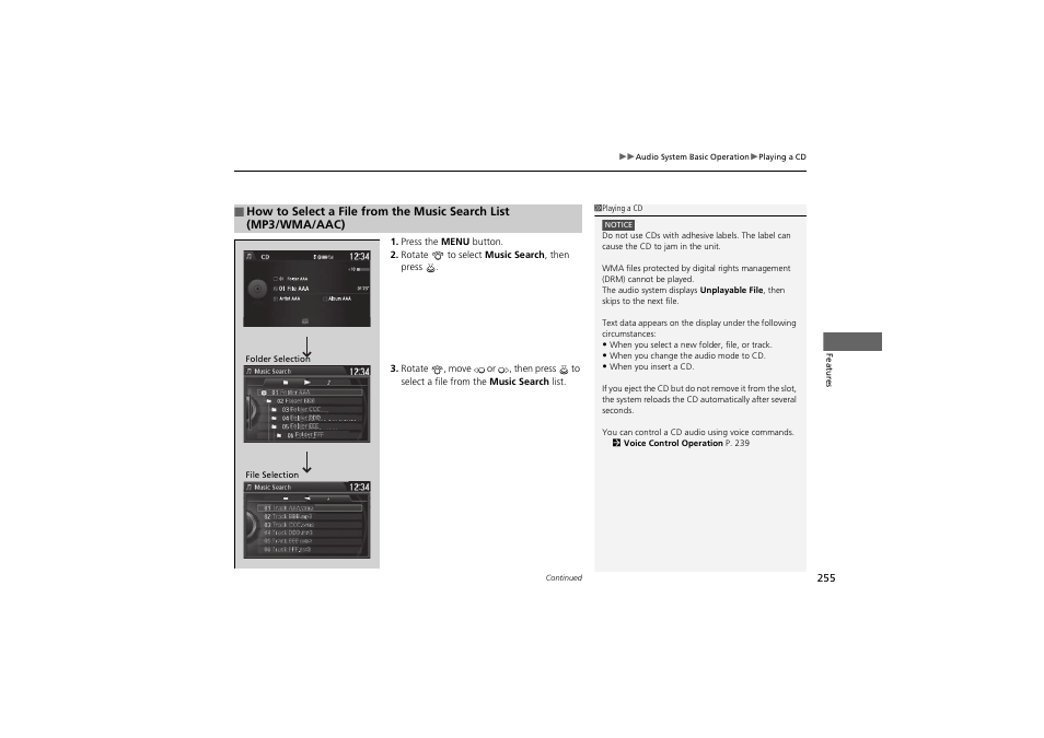 HONDA 2014 Accord Hybrid - Owner's Manual User Manual | Page 257 / 561