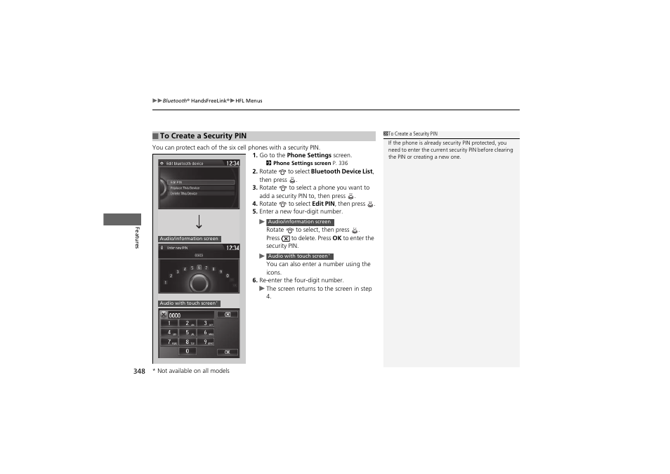 HONDA 2014 Accord Hybrid - Owner's Manual User Manual | Page 350 / 561